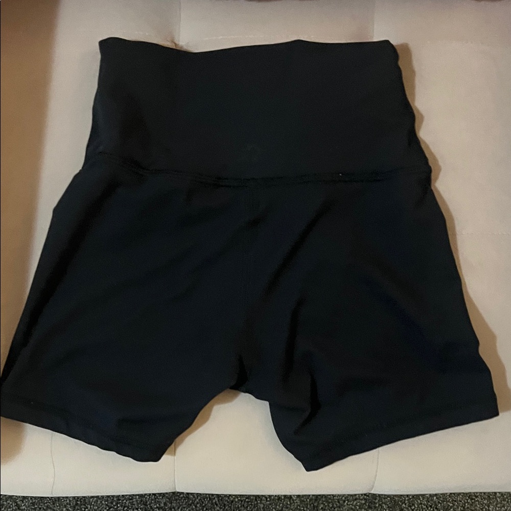 Aries Women's Black High-Waisted Shorts - Picture 2 of 4